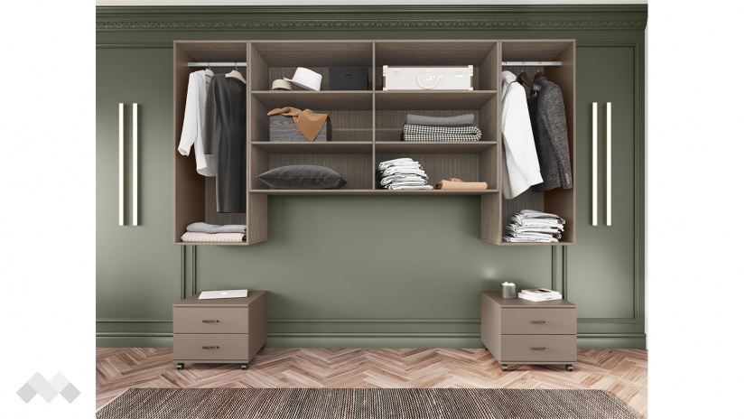 Гардероб Зак шесткрилни мока с лате - изглед 3