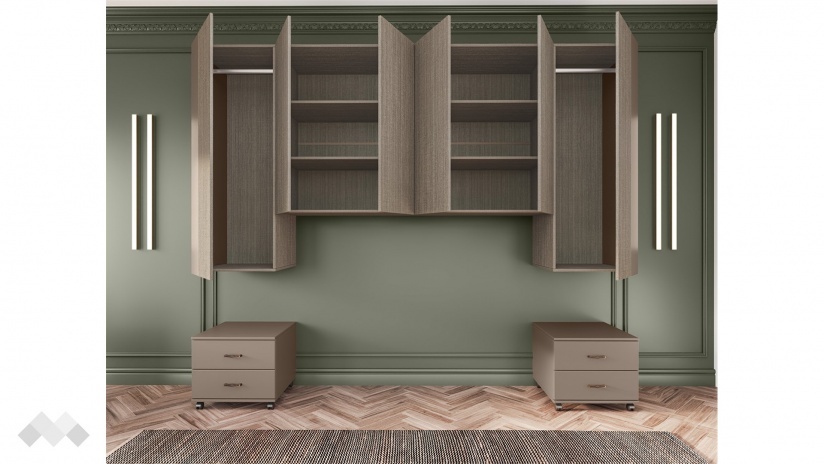 Гардероб Зак шесткрилни мока с лате - изглед 5