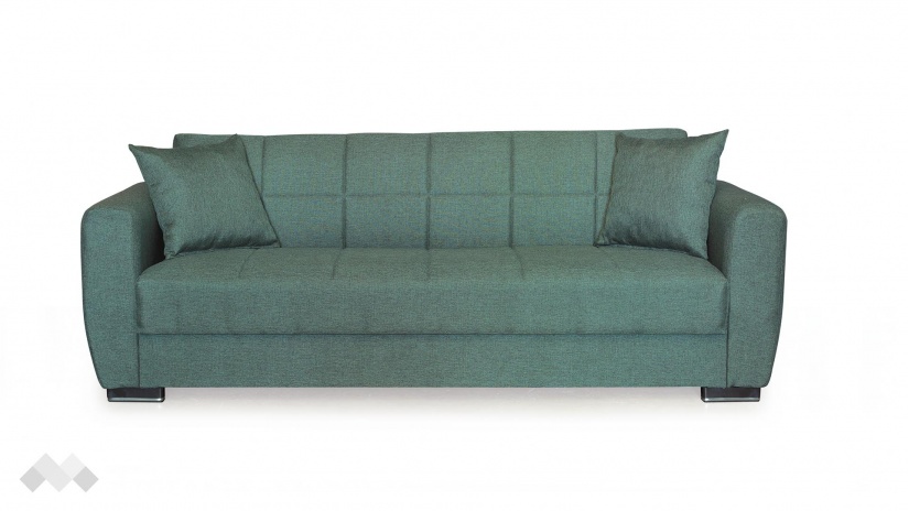 Диван Монца триместни зелен - изглед 2