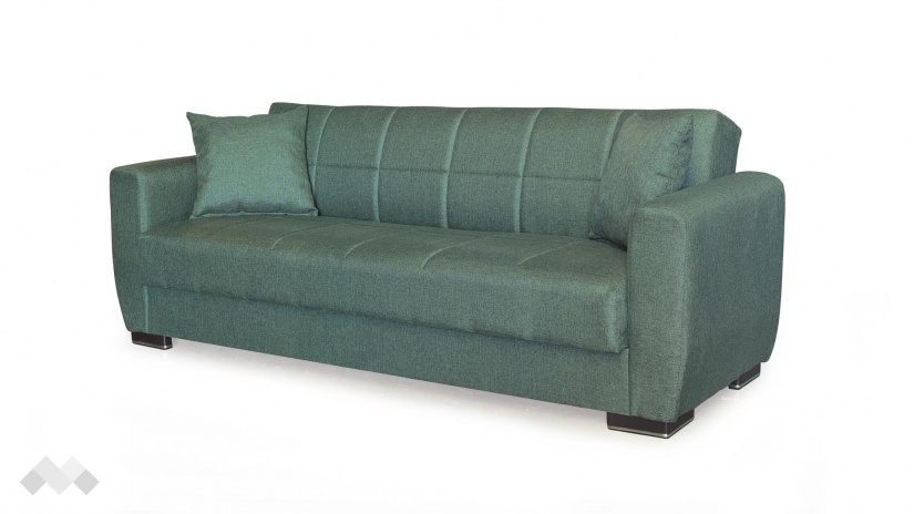 Диван Монца триместни зелен - изглед 3