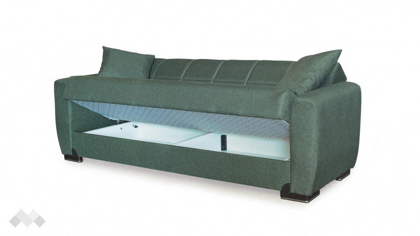 Диван Монца триместни зелен - изглед 4