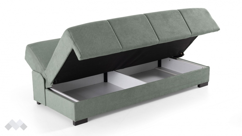 Клик-клак канапе Бостън триместни зелен - изглед 4