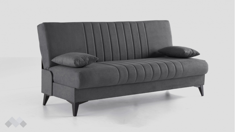 Клик-клак канапе Кенто триместни сив - изглед 2