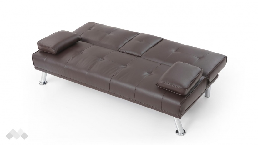 Клик-клак канапе Лийн двуместни кафяв - изглед 5