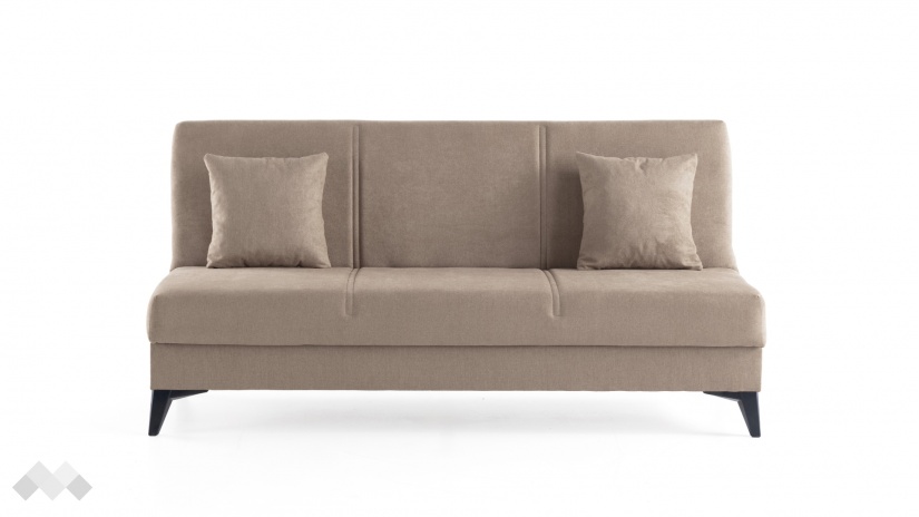 Клик-клак канапе Мерит триместни кафяв - изглед 3