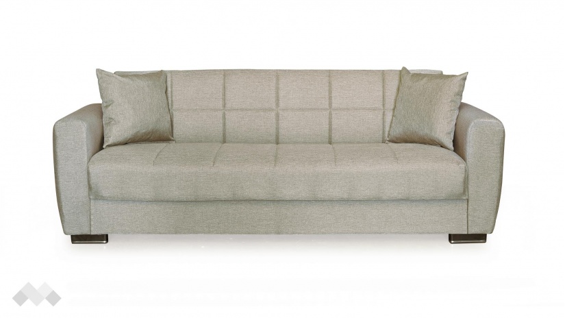 Диван Монца триместни бежов - изглед 2 - МебелМаг Диван Монца триместни бежов - изглед 2