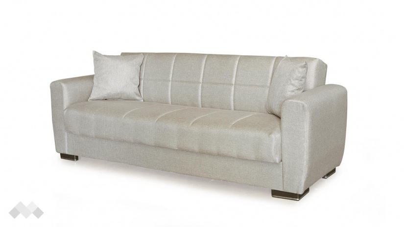 Диван Монца триместни бежов - изглед 3 - МебелМаг Диван Монца триместни бежов - изглед 3