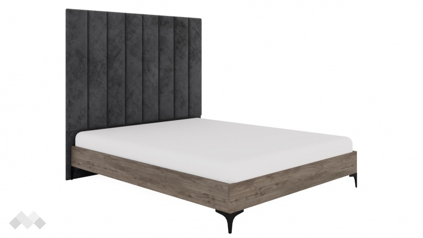 Спален комплект Комо К3 орех селект тъмен с кашмир - изглед 5