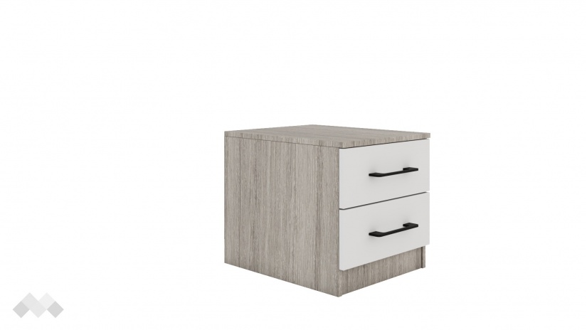 Спален комплект Комо К4 дъб ърбан ойстър с бяло - изглед 7