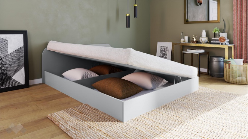 Легло 144/190 Скай с включен матрак Бонел 144/190 нардо сив - изглед 2