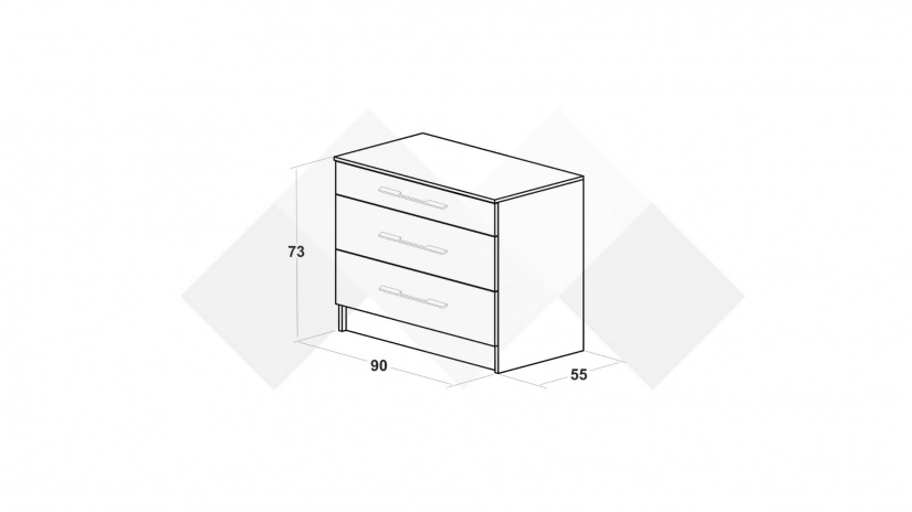 Малък скрин Калифорния бяло с бяло гланц и антик - изглед 2