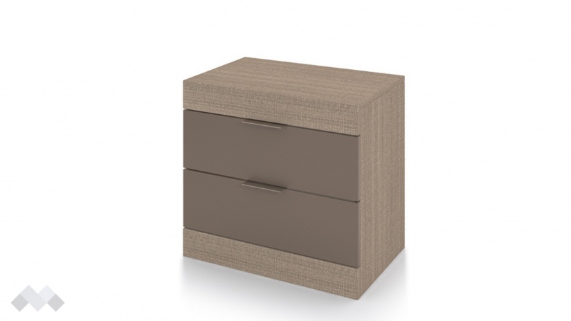 Нощен шкаф Пит мока с лате - изглед 1