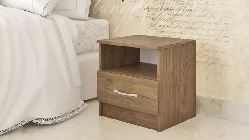 Нощен шкаф Кери орех адмирал - изглед 1