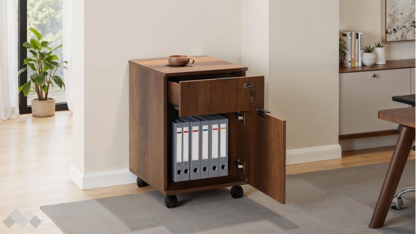 Офис контейнер Рио орех осло - изглед 2