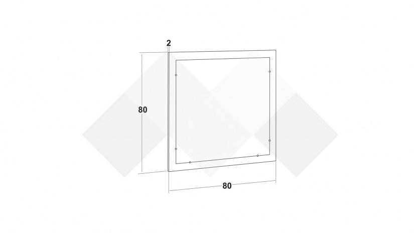 Огледало Моник златен дъб - изглед 3