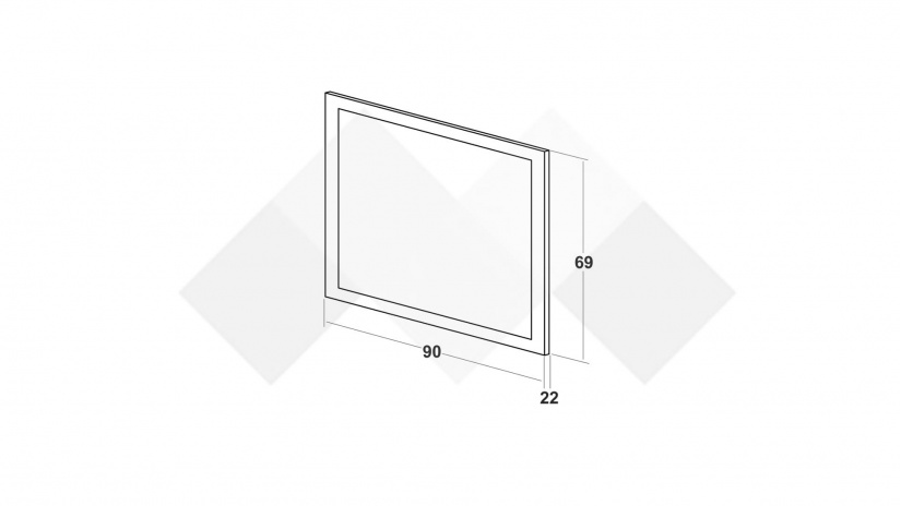 Огледало Невада бежов - изглед 2