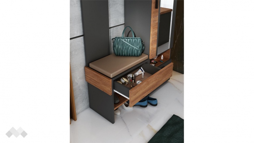 Портманто Фиеста графит с денвър - изглед 2