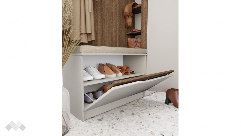 Портманто Хади сатен с песаро - изглед 7