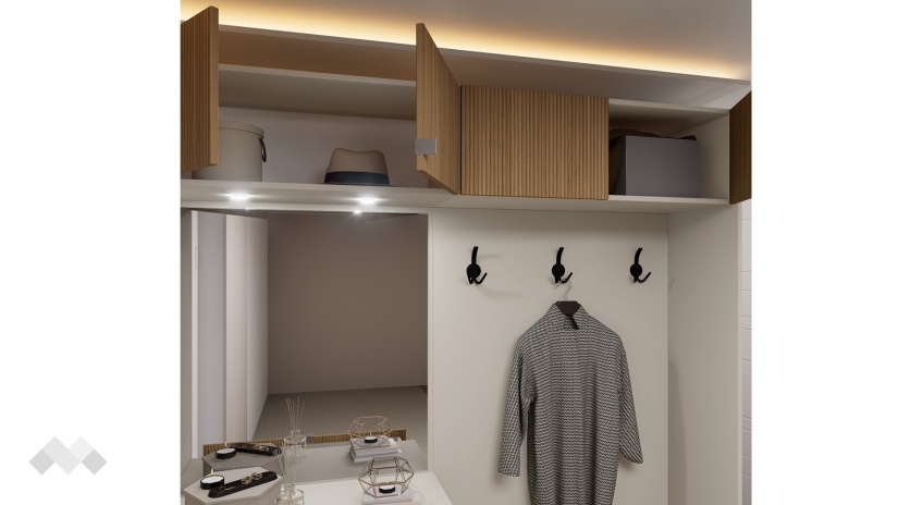 Портманто Хармония дъб гардън с кашмир - изглед 4 - МебелМаг Портманто Хармония дъб гардън с кашмир - изглед 4