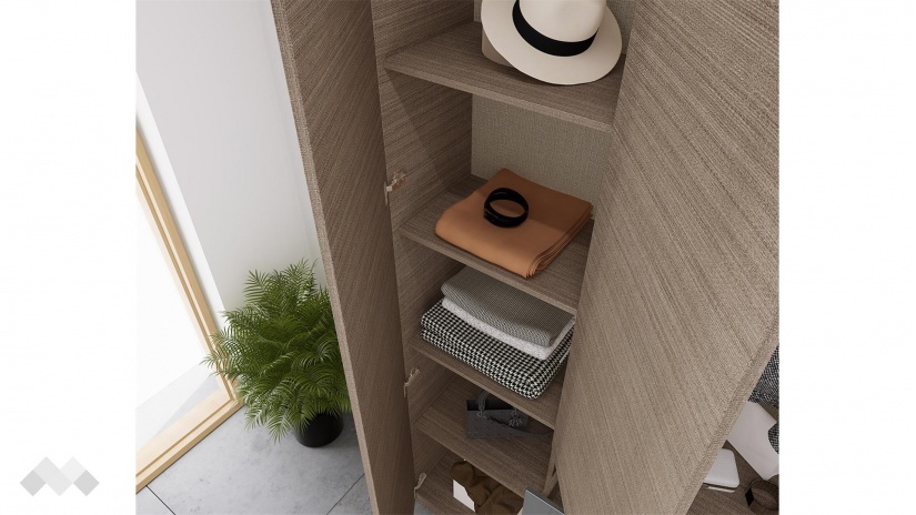 Портманто Кронос мока със сиво кобалт гланц - изглед 5