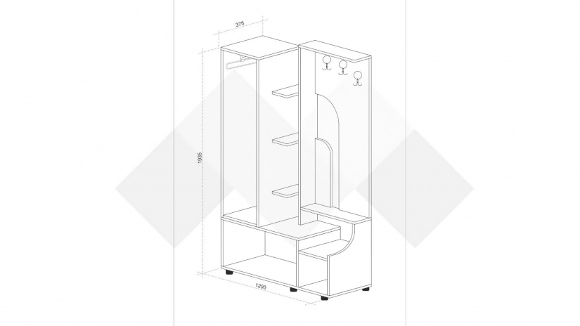 Портманто Сохо сохо с босфор - изглед 2