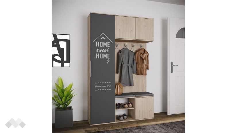 Портманто Вивиан кестен вирджиния с графит - изглед 2