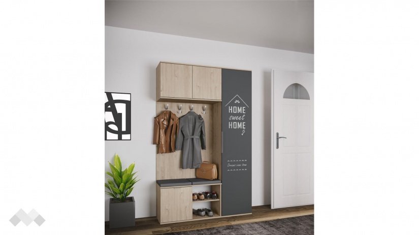 Портманто Вивиан кестен вирджиния с графит - изглед 1