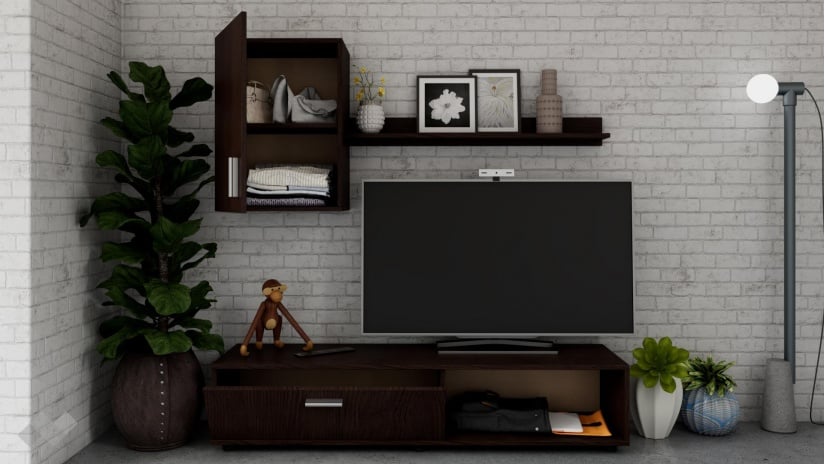 Секция Гибсън модулни венге - изглед 2 - МебелМаг Секция Гибсън модулни венге - изглед 2