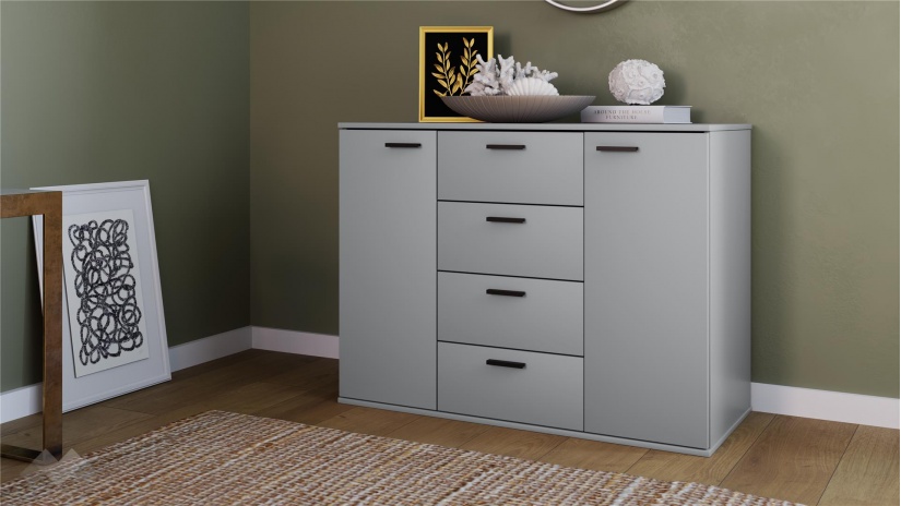 Скрин Скай нардо сив - изглед 1 - МебелМаг Скрин Скай нардо сив - изглед 1