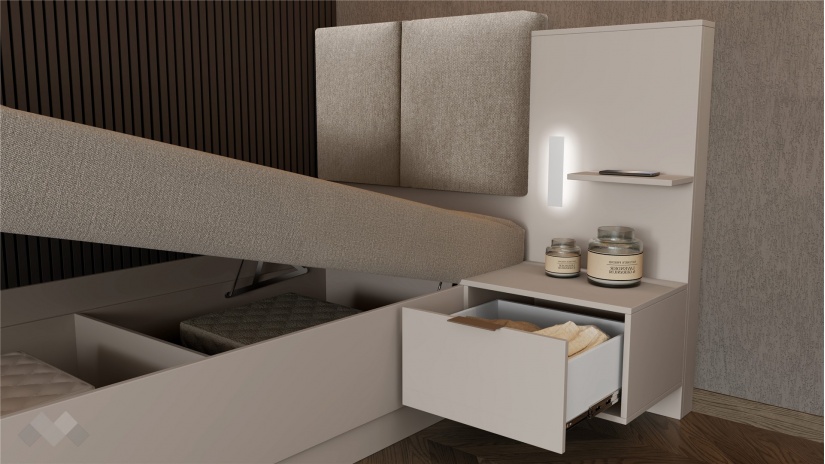 Спален комплект Кашмир K1 кашмир - изглед 7 - МебелМаг Спален комплект Кашмир K1 кашмир - изглед 7