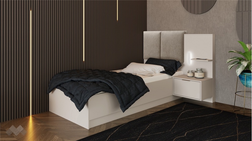 Спален комплект Кашмир K1 кашмир - изглед 3 - МебелМаг Спален комплект Кашмир K1 кашмир - изглед 3