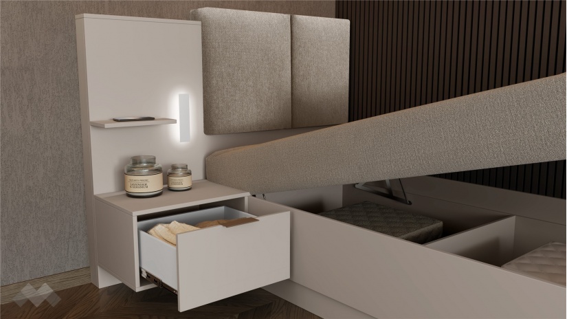 Спален комплект Кашмир K1 кашмир - изглед 8 - МебелМаг Спален комплект Кашмир K1 кашмир - изглед 8