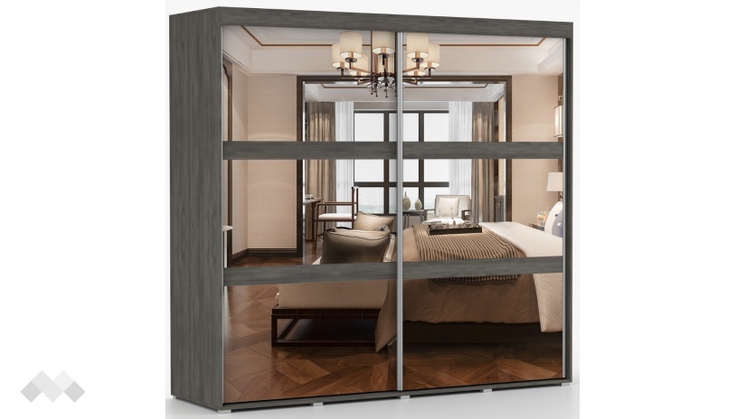 Спален комплект Латте тъмен норвежки бор - изглед 10