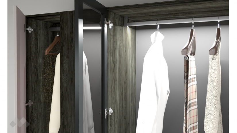 Спален комплект Лондон дъб герано с кашмир - изглед 8 - МебелМаг Спален комплект Лондон дъб герано с кашмир - изглед 8