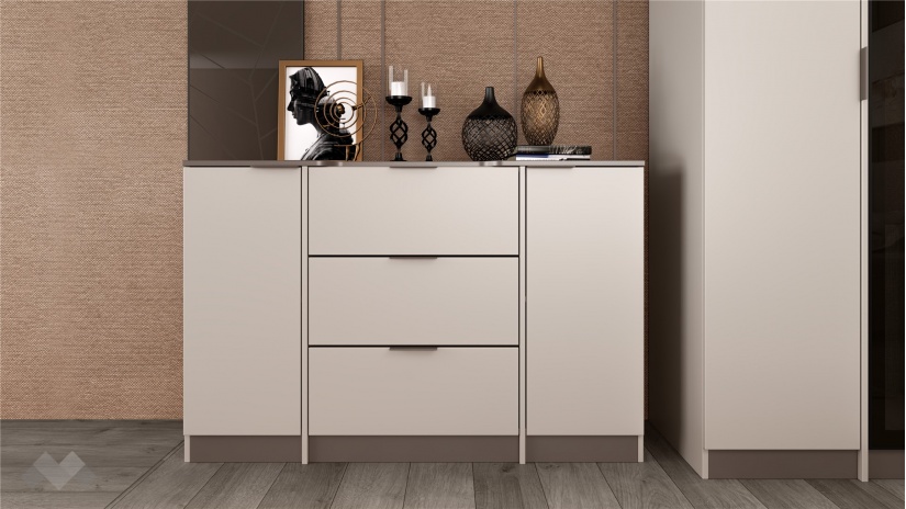 Спален комплект Лусо с включен матрак Бонел 160/200 кашмир с лате - изглед 7