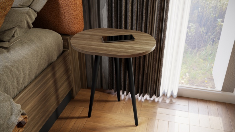 Спален комплект Наоми с включен матрак Бонел 160/200 дъб дилън тъмен с графит - изглед 5