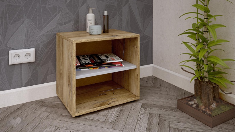 Спален комплект Селтик С2 келтски дъб със светло сиво - изглед 5 - МебелМаг Спален комплект Селтик С2 келтски дъб със светло сиво - изглед 5