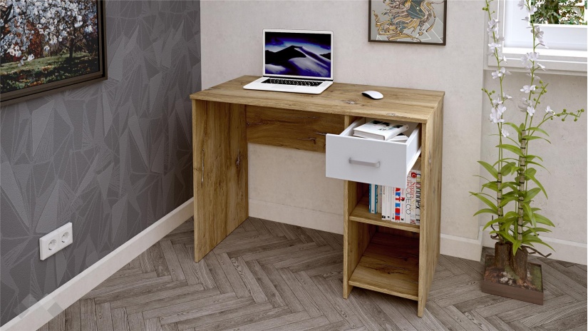 Спален комплект Селтик С3 келтски дъб със светло сиво - изглед 9