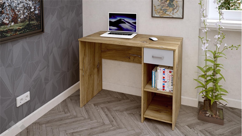 Спален комплект Селтик С3 келтски дъб със светло сиво - изглед 8