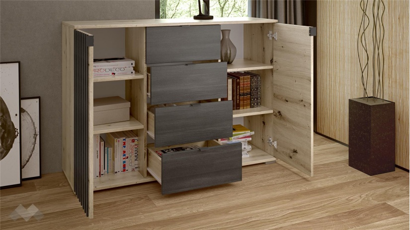 Спален комплект Верона дъб артисан - изглед 7 - МебелМаг Спален комплект Верона дъб артисан - изглед 7