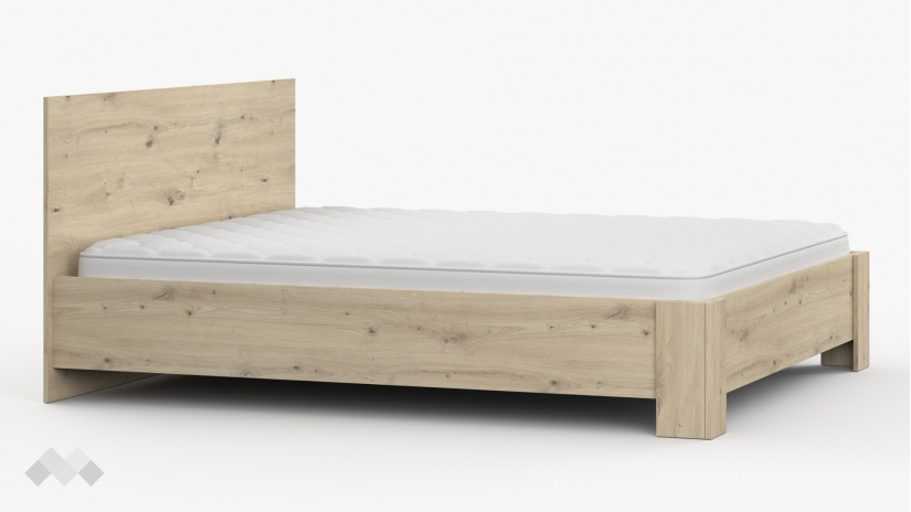 Спалня 160/200 Верона с включен матрак Бонел 160/200 дъб артисан - изглед 5