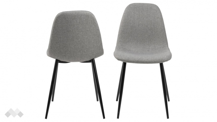 Трапезен стол Уилма тъмно сив - изглед 1