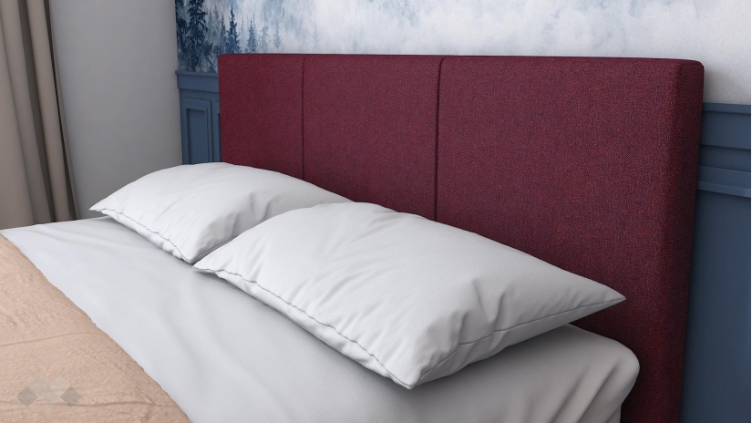 Тапицирана спалня 160/200 Гера с включен матрак Sleep Nuvia 160/200 червен - изглед 2