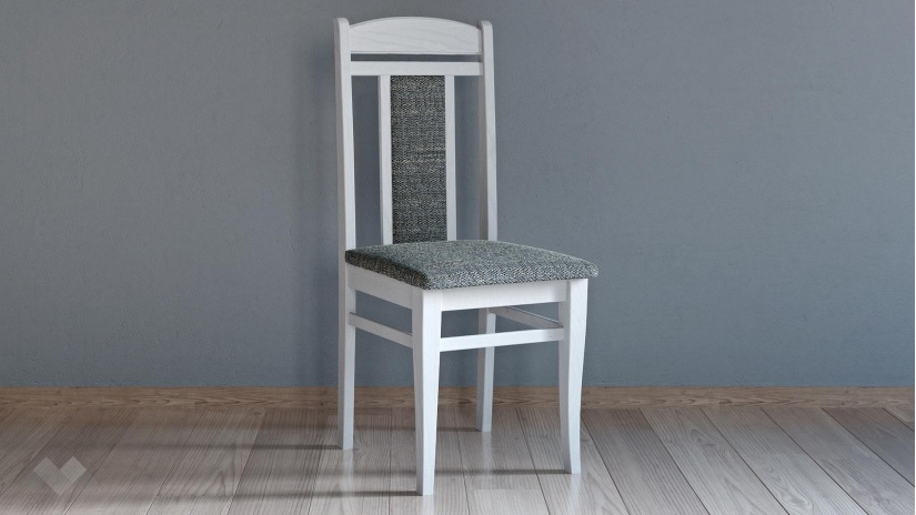 Трапезен стол Алекс бял - изглед 1