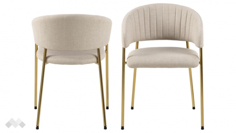 Трапезен стол Ансора бежов - изглед 1