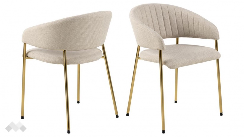 Трапезен стол Ансора бежов - изглед 2