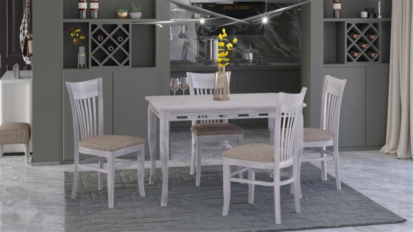 Трапезен стол Атина патина - изглед 2