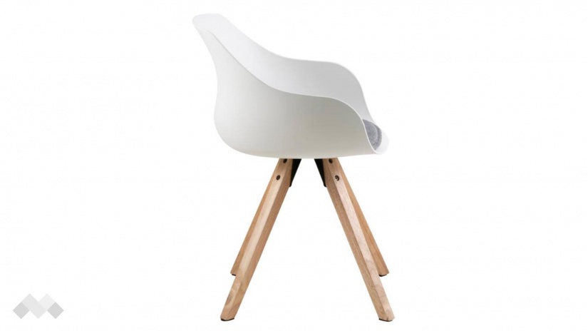 Трапезен стол Аурелио бял - изглед 3