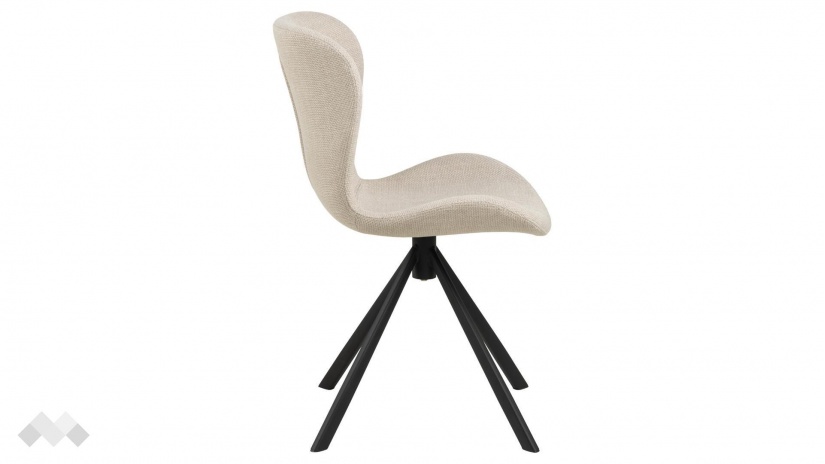 Трапезен стол Батилда бежов - изглед 3