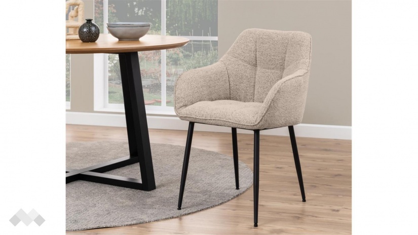 Трапезен стол Бренда бежов - изглед 4